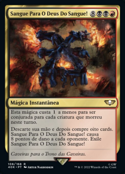 Sangue Para O Deus Do Sangue!