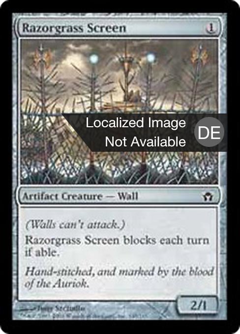 Klingengrasabschirmung