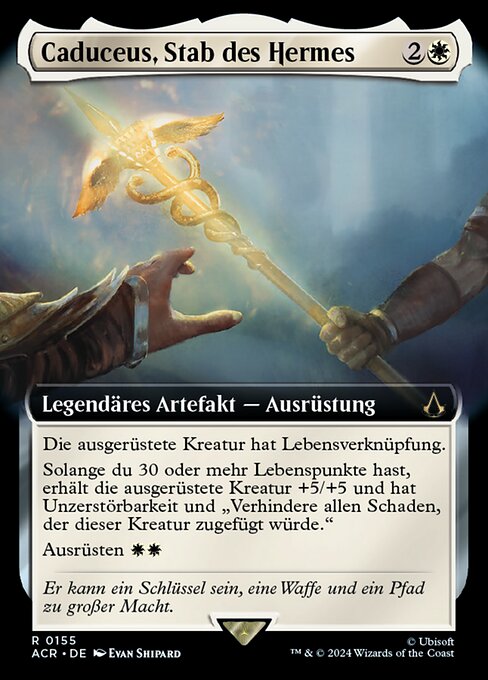 Caduceus, Stab des Hermes