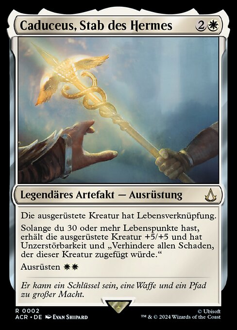 Caduceus, Stab des Hermes