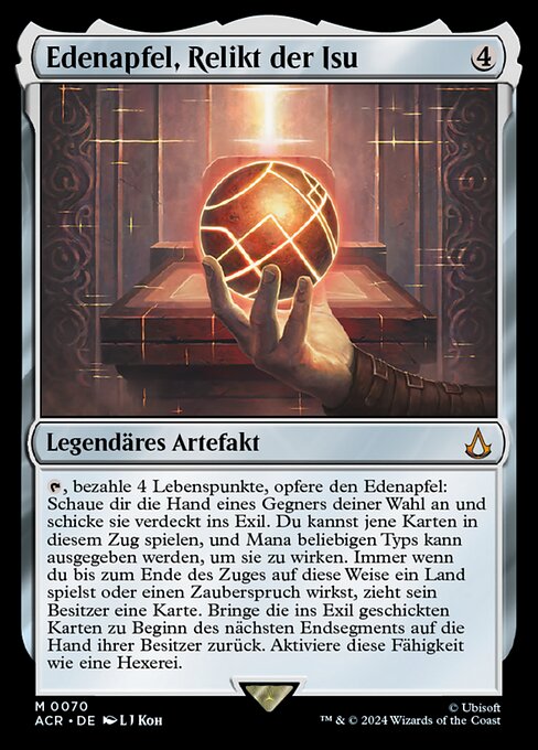 Apple of Eden, Isu Relic