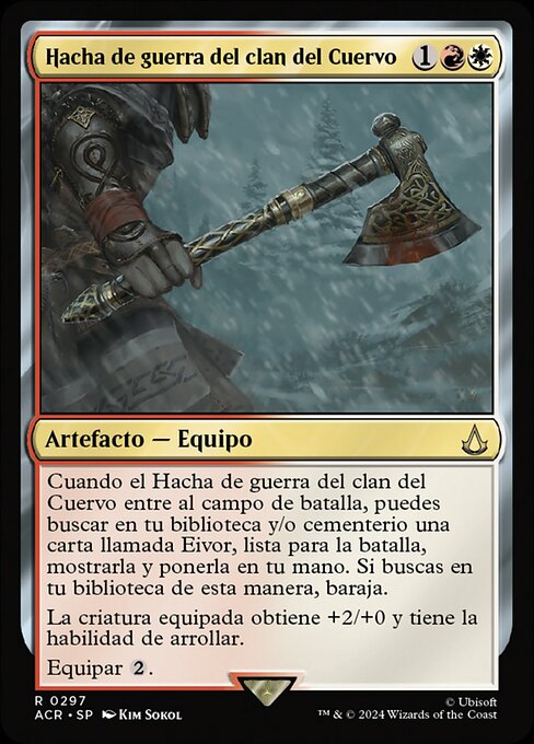 Hacha de guerra del clan del Cuervo