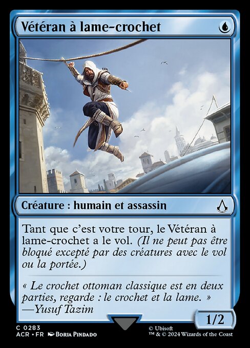 Vétéran à lame-crochet