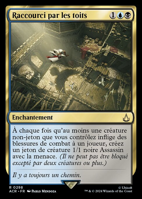 Raccourci par les toits