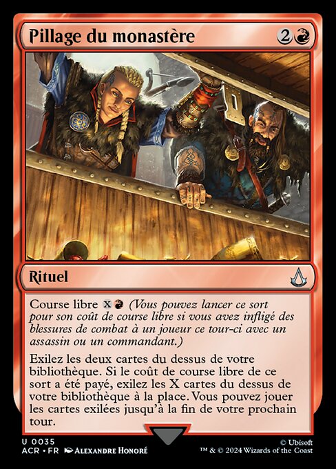 Pillage du monastère