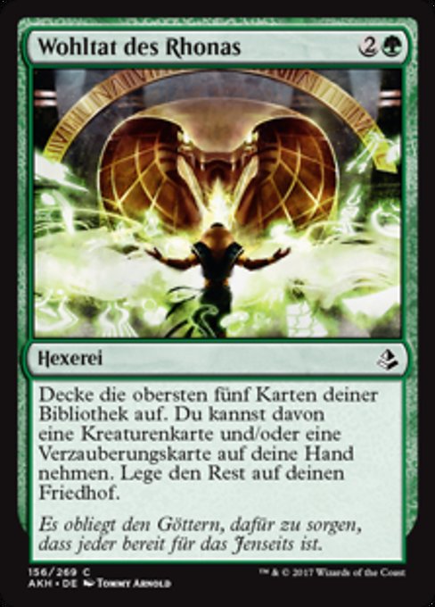 Benefaction of Rhonas