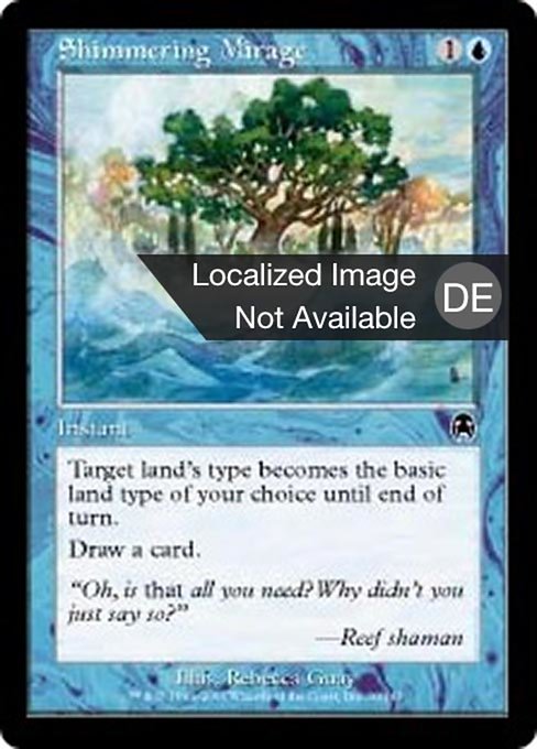 Schimmerndes Trugbild