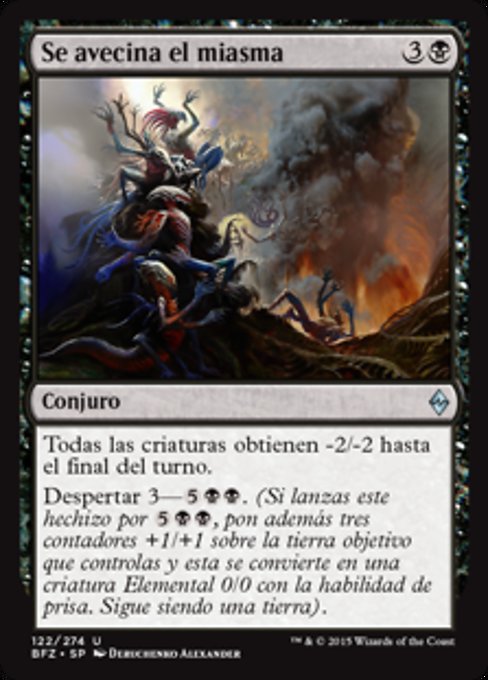 Se avecina el miasma