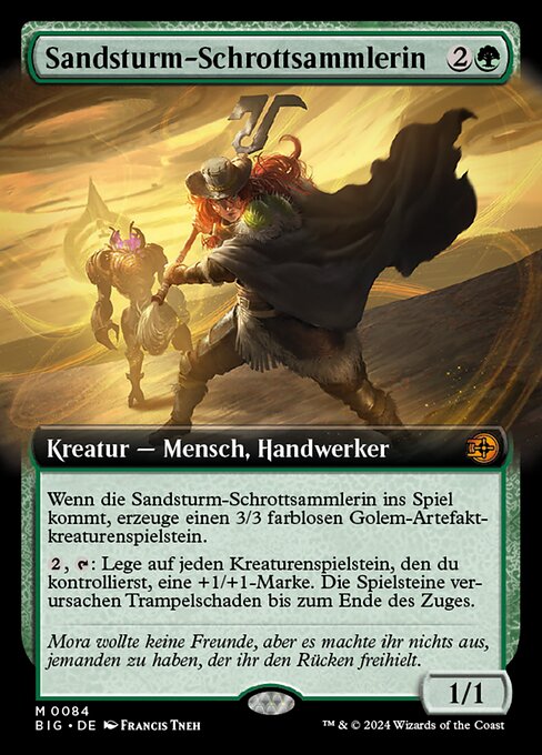 Sandsturm-Schrottsammlerin