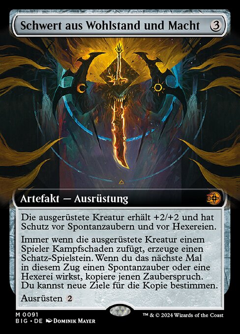 Schwert aus Wohlstand und Macht