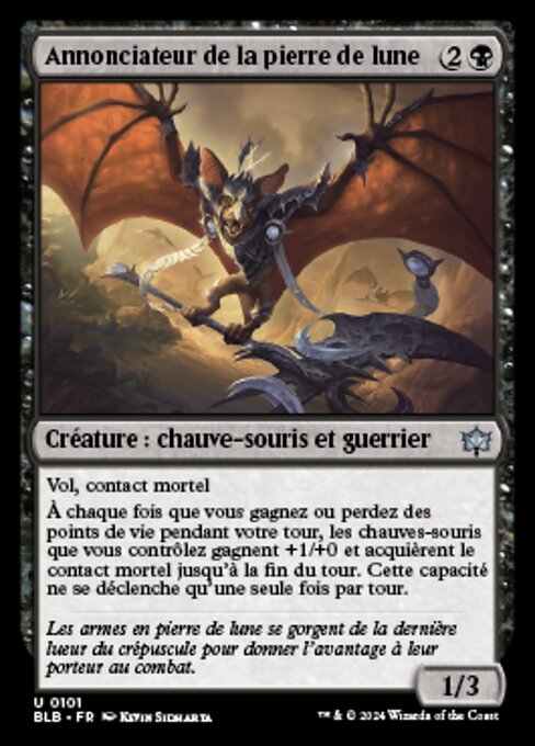 Annonciateur de la pierre de lune