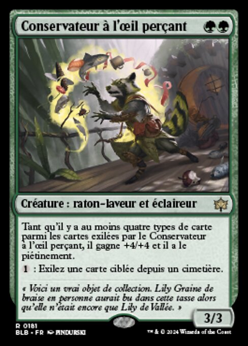 Conservateur à l'œil perçant