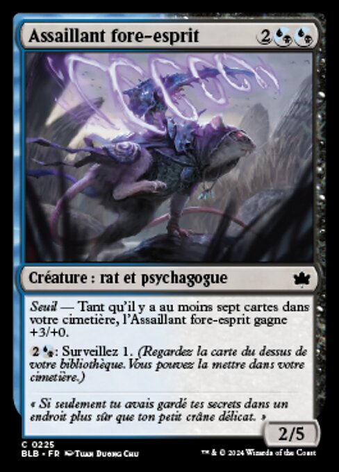 Assaillant fore-esprit