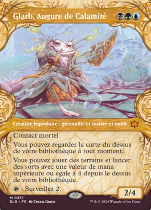 Glarb, Augure de Calamité
