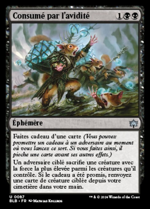 Consumé par l'avidité
