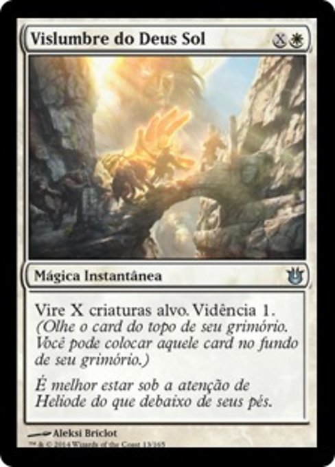 Vislumbre do Deus Sol