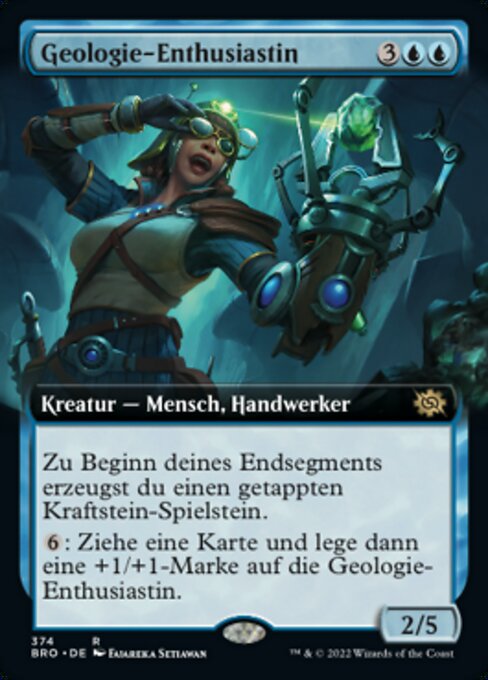 Geologie-Enthusiastin