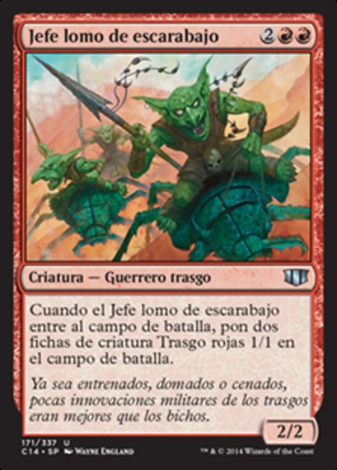 Jefe lomo de escarabajo