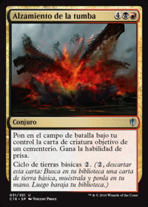 Alzamiento de la tumba