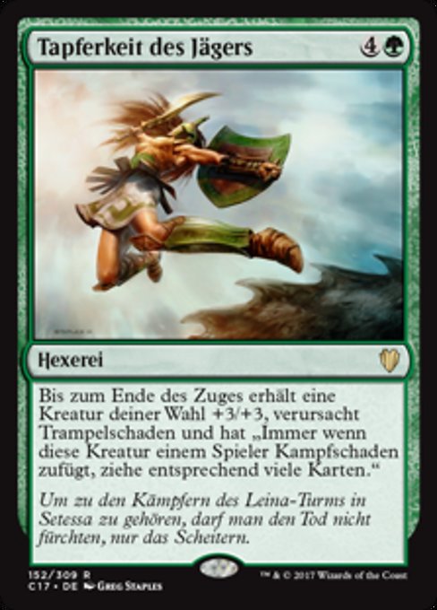 Tapferkeit des Jägers