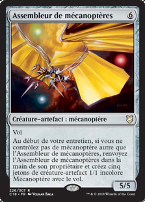 Assembleur de mécanoptères