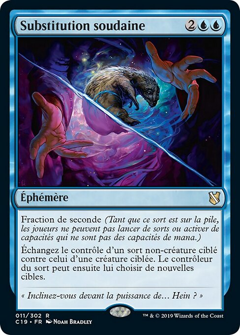 Substitution soudaine