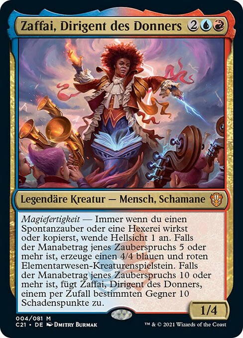 Zaffai, Dirigent des Donners