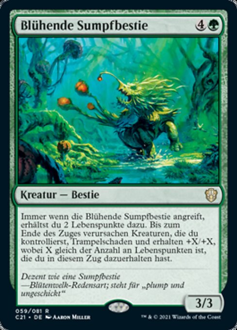 Blühende Sumpfbestie