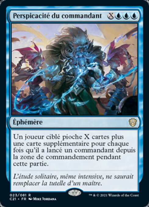 Perspicacité du commandant