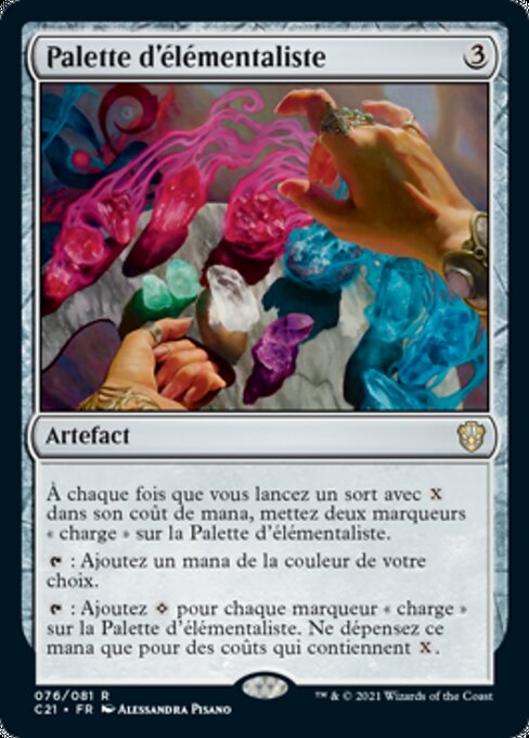 Palette d'élémentaliste