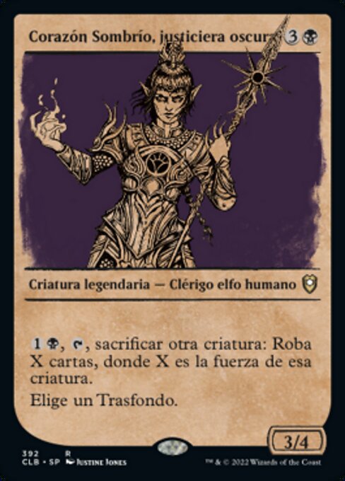 Corazón Sombrío, justiciera oscura