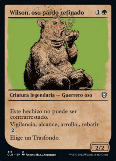 Wilson, oso pardo refinado