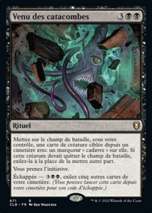 Venu des catacombes
