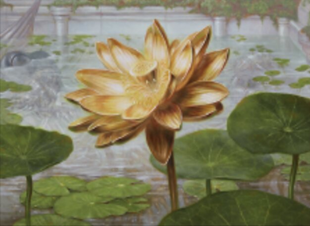 Vergoldeter Lotus
