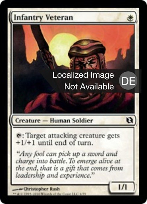 Erfahrener Fußsoldat