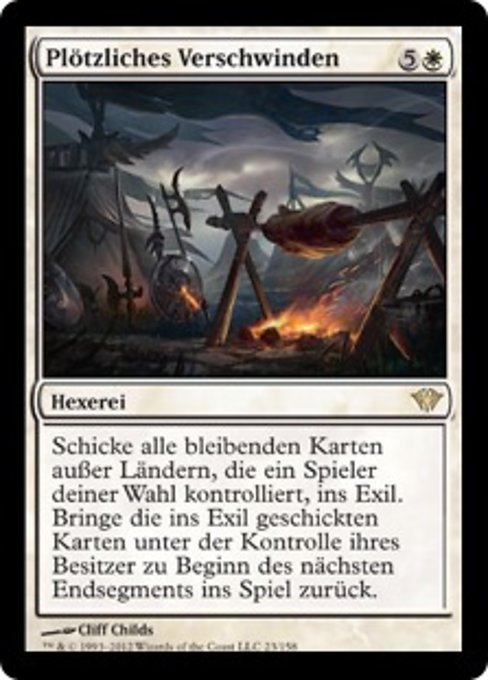 Sudden Disappearance