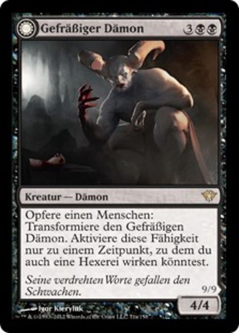 Ravenous Demon // Archdemon of Greed