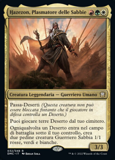 Hazezon, Plasmatore delle Sabbie