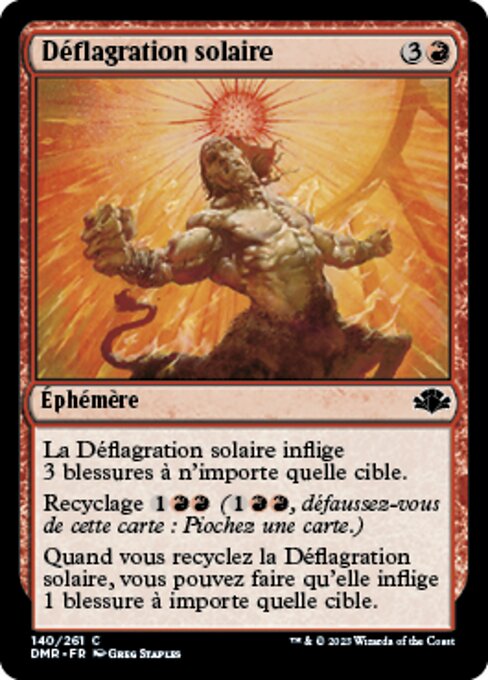 Déflagration solaire