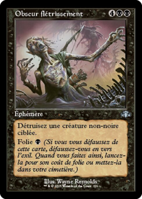 Obscur flétrissement