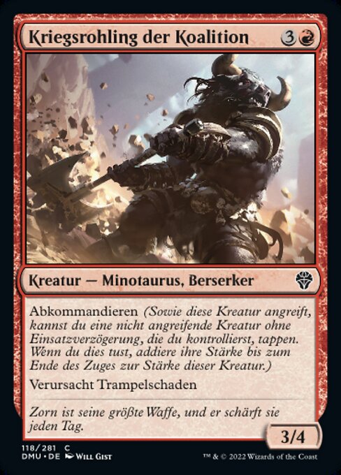 Kriegsrohling der Koalition