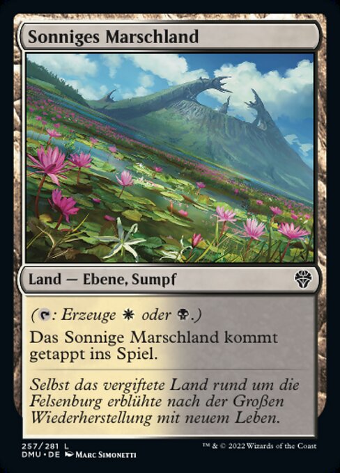 Sonniges Marschland