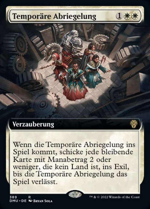 Temporäre Abriegelung