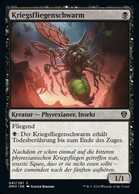 Kriegsfliegenschwarm