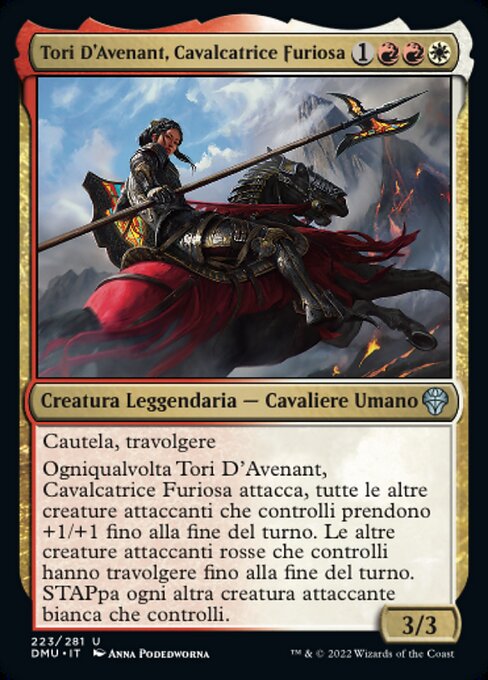 Tori D'Avenant, Cavalcatrice Furiosa