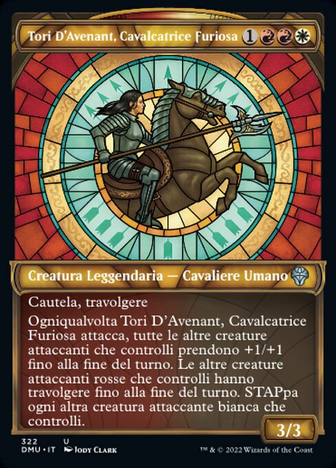 Tori D'Avenant, Cavalcatrice Furiosa