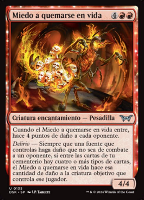 Fear of Burning Alive