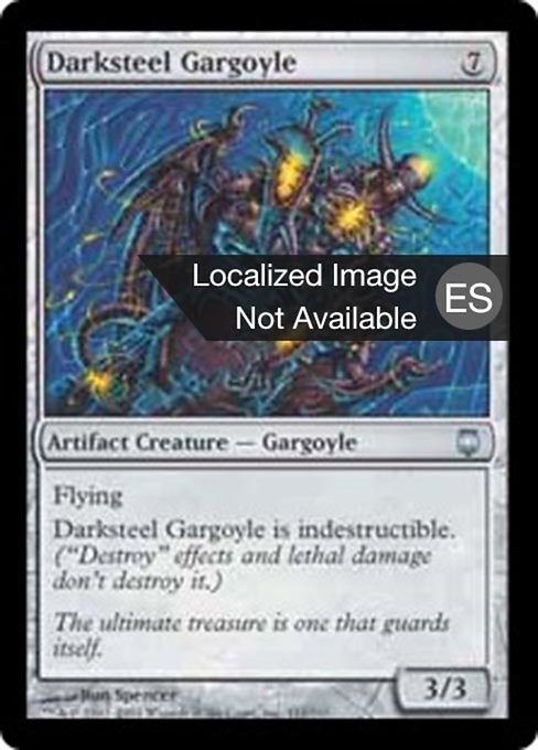 Gárgola de acero oscuro