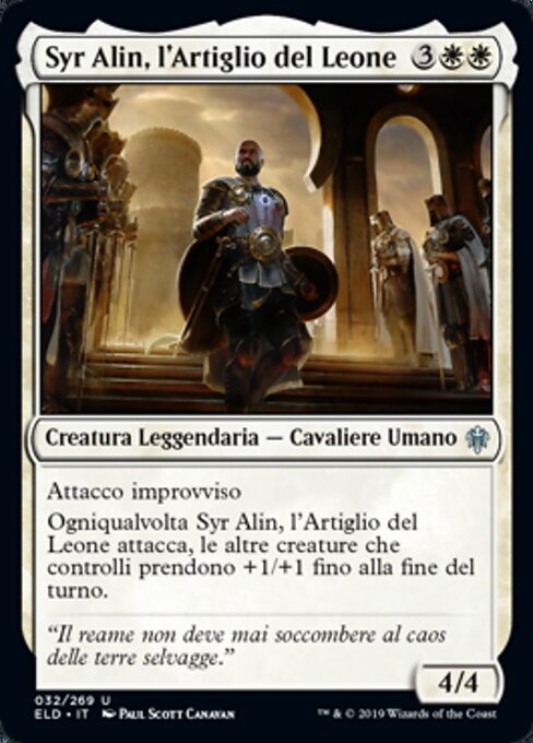 Syr Alin, the Lion's Claw