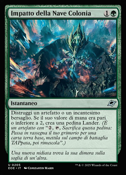 Impatto della Nave Colonia